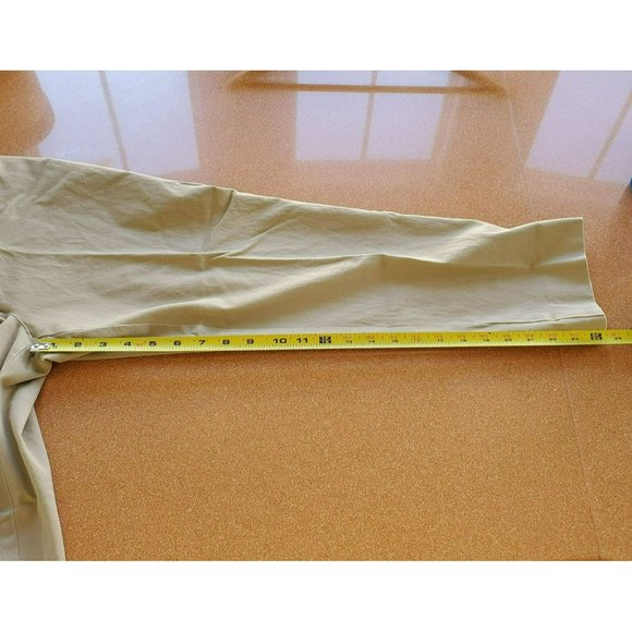 Talbots Curvy Capri Khaki Pants, Size 8, Beige Cream, Zip Pockets - Picture 8 of 8